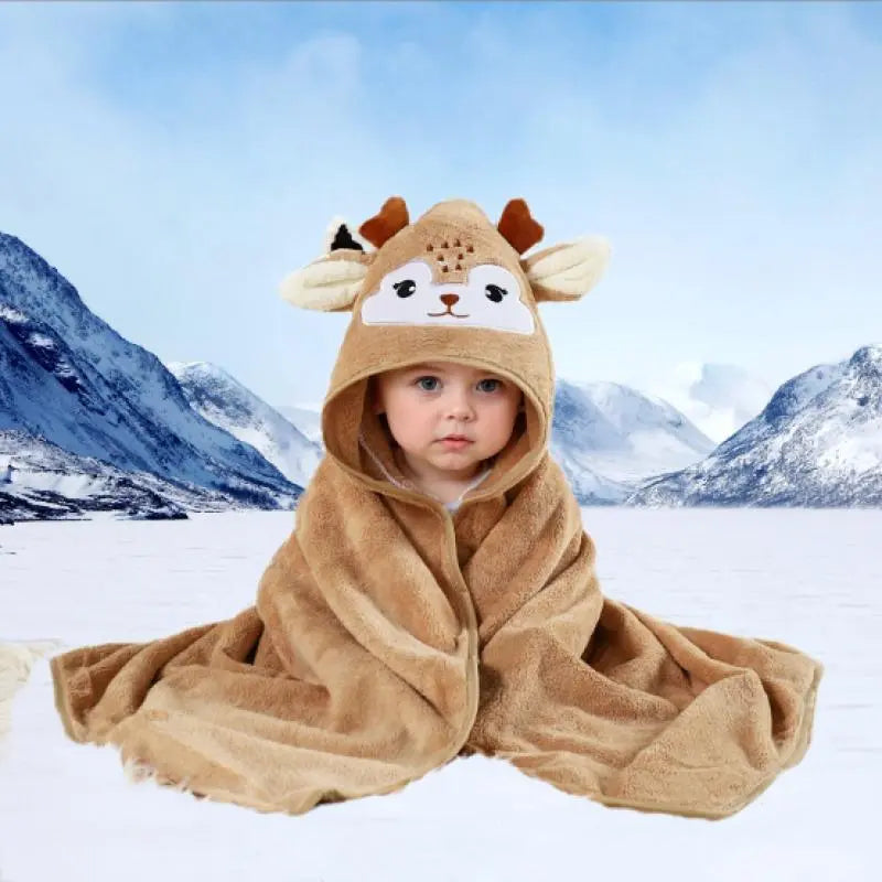 Premium Ultra-Soft, Absorbent Bath Towel — 31.5" X 31.5" (80 X 80 Cm) — Breathable Towel with Adorable Animal Patterns (Doubles as a Bath Towel, Blanket, or Beach Towel) — an Essential Must-Have for All Seasons.