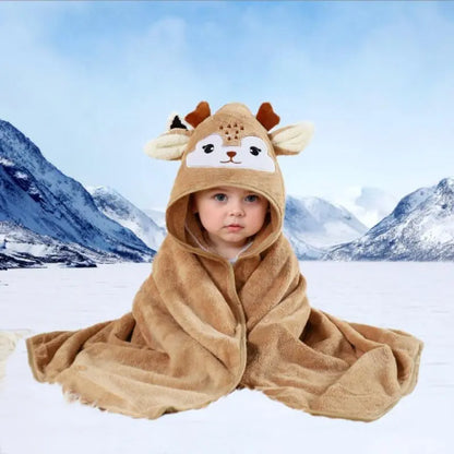 Premium Ultra-Soft, Absorbent Bath Towel — 31.5" X 31.5" (80 X 80 Cm) — Breathable Towel with Adorable Animal Patterns (Doubles as a Bath Towel, Blanket, or Beach Towel) — an Essential Must-Have for All Seasons.