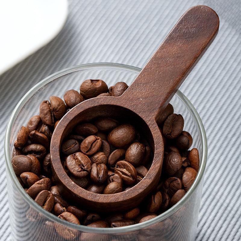 Wooden Coffee Scoop – Walnut & Beech Wood – Minimalist Design