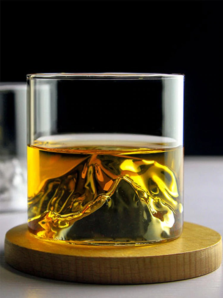 Whisky Glass – Mountain Design – Heat-Resistant Glass