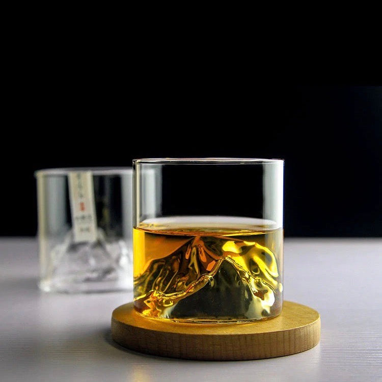 Whisky Glass – Mountain Design – Heat-Resistant Glass