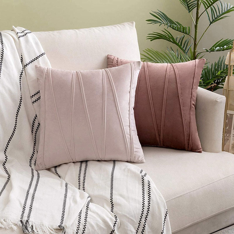 Velvet Cushion Cover Soft Polyester For Home
