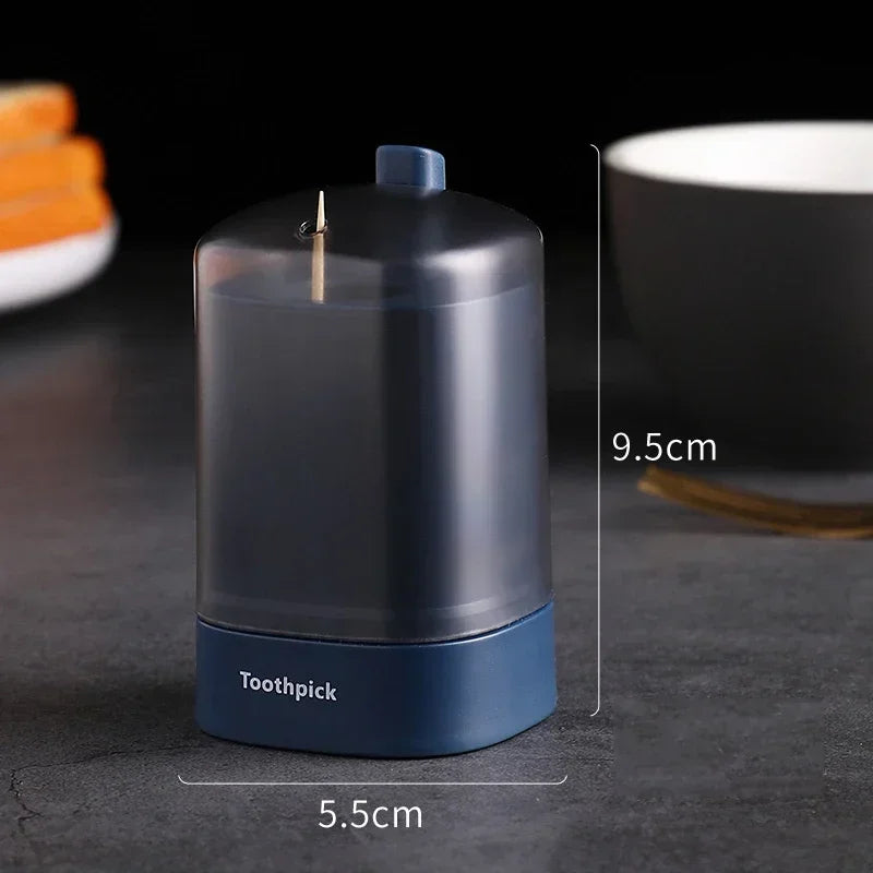 5 Colors Home Creative Automatic Pops up Toothpick Box Dispenser Home Living Room Dining Room Toothpick Storage Boxes Holder