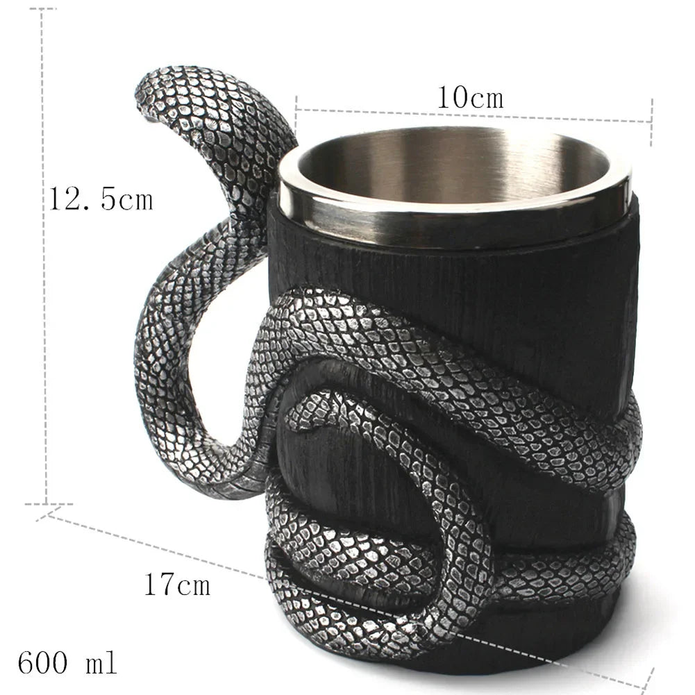 Viking Wood Style Beer Mug Simulation Wooden Barrel Beer Cup Double Wall Drinking Mug Metal Insulated 1PCS Bar Drinking Кружка