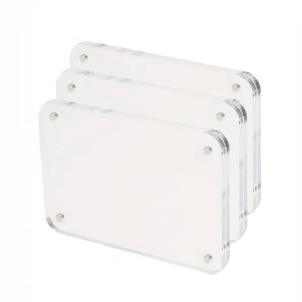 Acrylic Refrigerator Magnetic Frame, Clear Reversible Refrigerator Magnet Photo Frame, Display Frame, for Fujifilm
