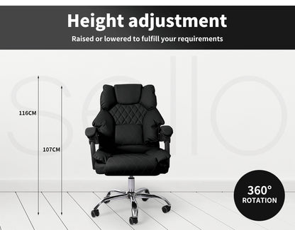 Levede Gaming Chair Office Computer Seat Racing PU Leather Executive Recliner