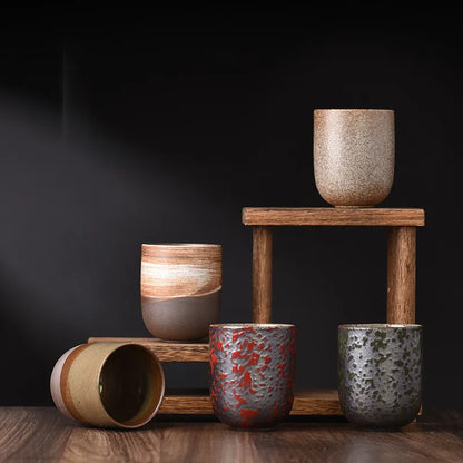 Japanese Tea Cup – Handmade Ceramic – Handleless Design
