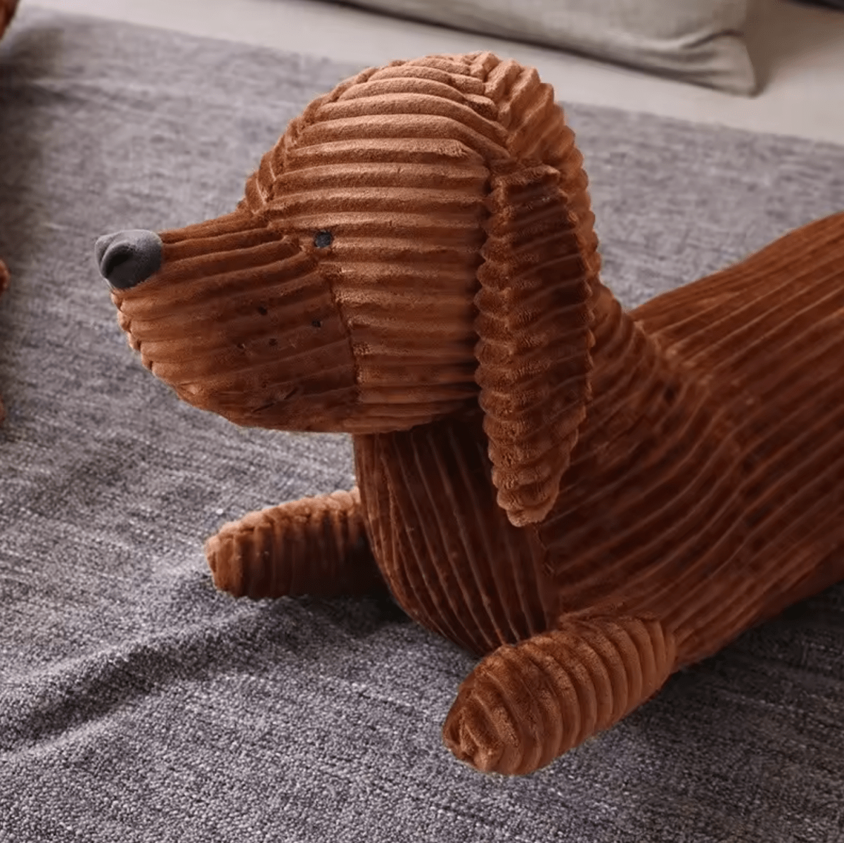 Dachshund Draught Stopper – Soft Plush Cushion – Door & Window