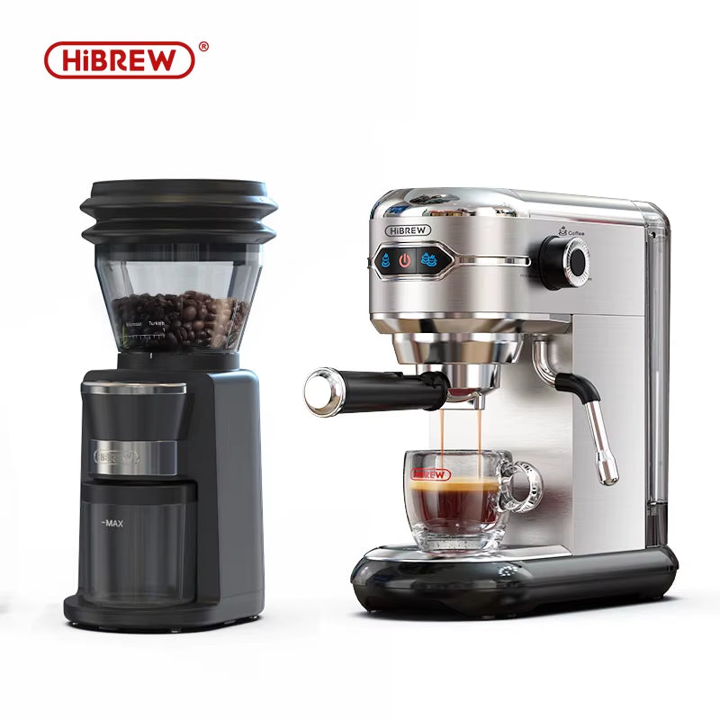 Coffee Mill Automatic Electric Coffee Grinder with 31 Gears for Espresso American Coffee Pour over Visual Bean Storage G3