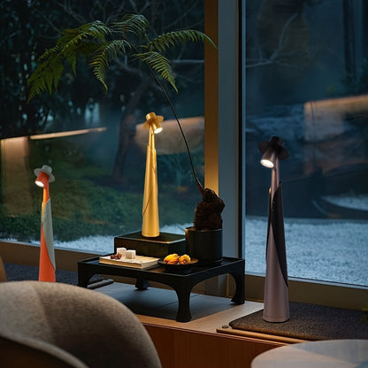 Rechargeable LED Desk Lamp – Touch Control – Adjustable – Hat Design
