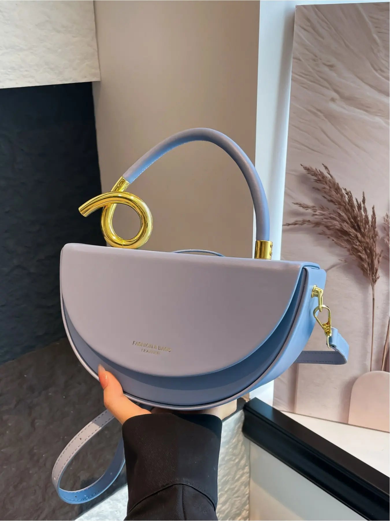 Exquisite Box Bag, Elegant Minimalist Handbag, Rope-Shaped Handle, Half-Moon Shape, Simple Commuting, Party, Chic Crossbody Purse, Fashion Crossbody Handbag, Shoulder and Crossbody Bag, Crossbody Shoulder Purses
