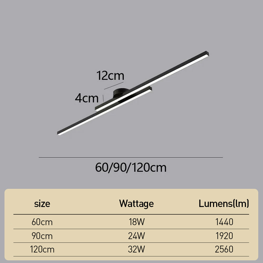 Linear LED Ceiling Light – Slim Design – Indoor Use