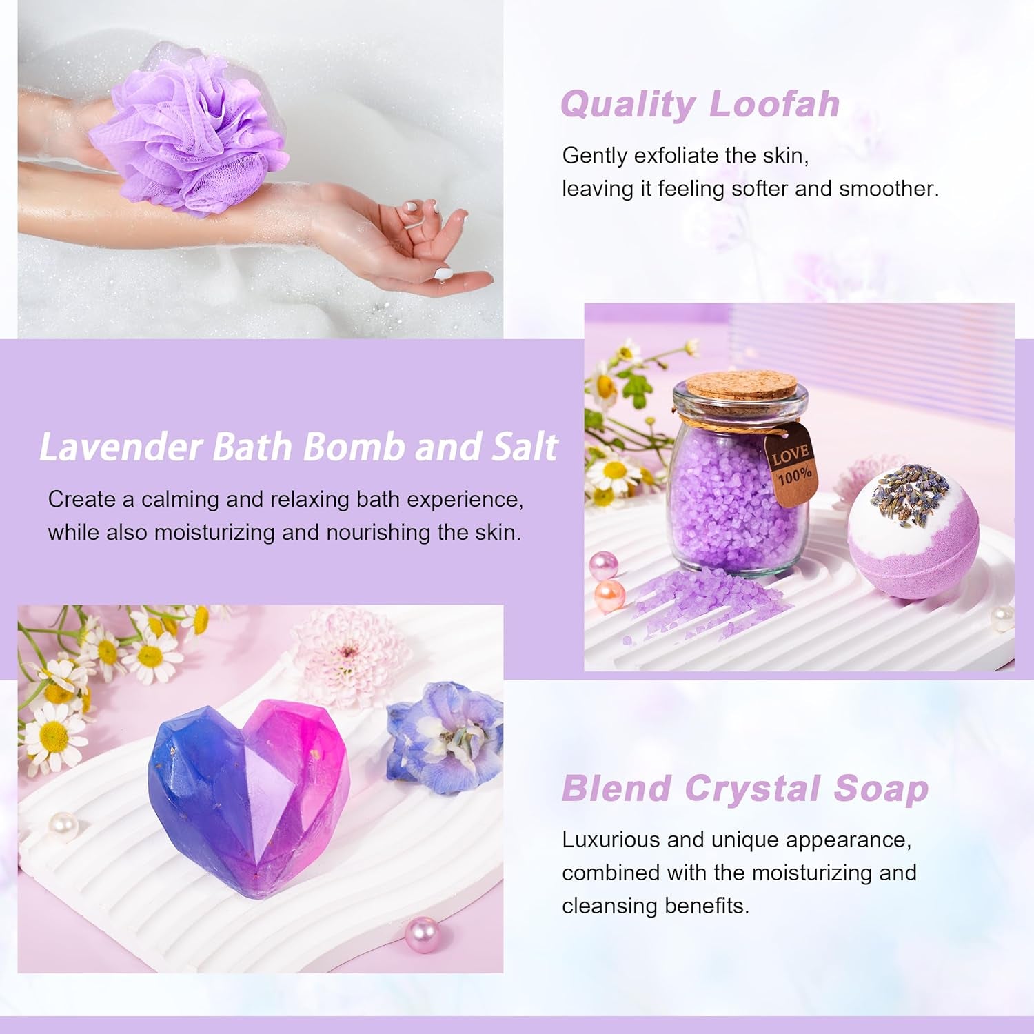 Birthday Gifts for Women, Gift Basket Women Wine Tumbler Self Care Package Mom, Bestie, Her, Sister, Wife, Auntie, Thank You