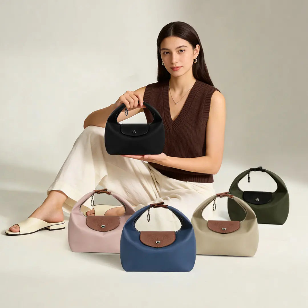 DURV Crossbody Bags for Women, Minimalist Crescent Nylon Shoulder Purse with Adjustable Strap, Lightweight Satchel for Casual Women'S Fashion, Adjustable Purse, Everyday Bag, Purse Shoulder Bag