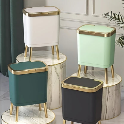15L Rubbish Bin – Odour-Sealing Lid – Elevated Legs – Home Use