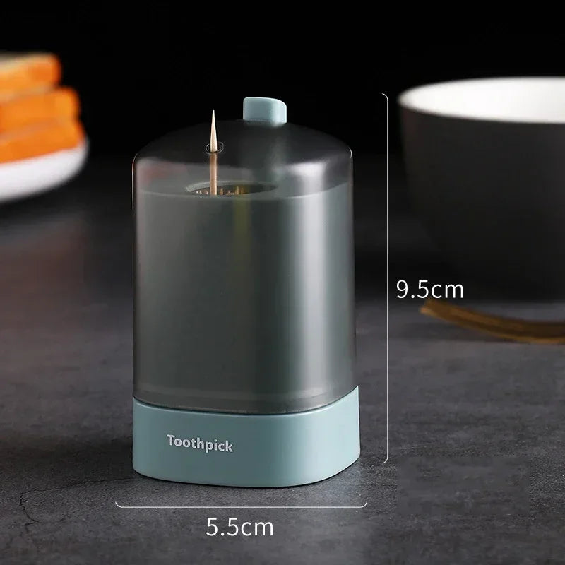 5 Colors Home Creative Automatic Pops up Toothpick Box Dispenser Home Living Room Dining Room Toothpick Storage Boxes Holder