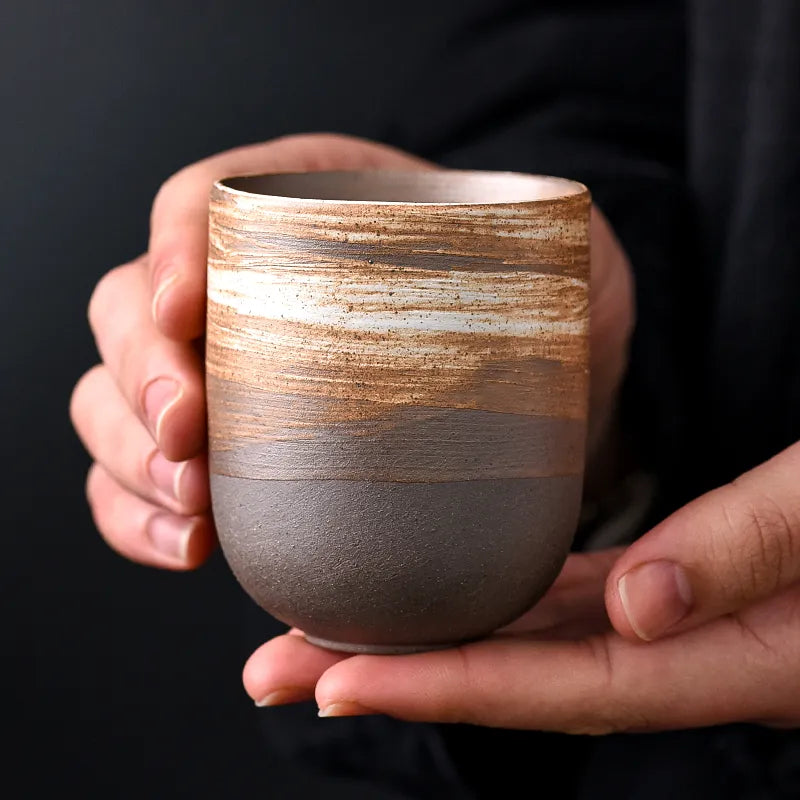 Japanese Tea Cup – Handmade Ceramic – Handleless Design