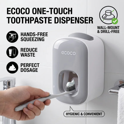 Automatic Toothpaste Dispenser Squeezers Toothpaste Tooth Dust-Proof Toothbrush Holder Wall Mount Stand Bathroom Accessories Set