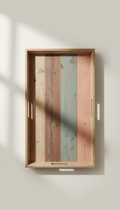 Linen Wall Art With Layered Blues