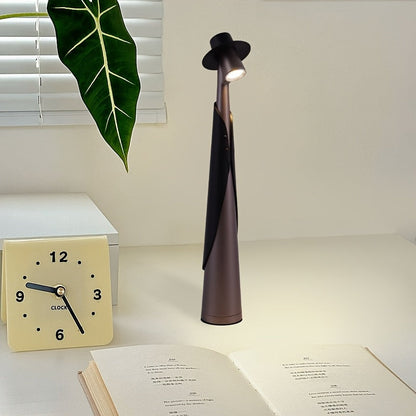 Rechargeable LED Desk Lamp – Touch Control – Adjustable – Hat Design