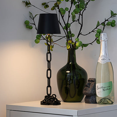 Chain-Link Table Lamp – Rechargeable – Touch Dimming – LED Downlight