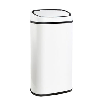 Devanti 58L Motion Sensor Bin Rubbish Automatic Trash Can Kitchen White