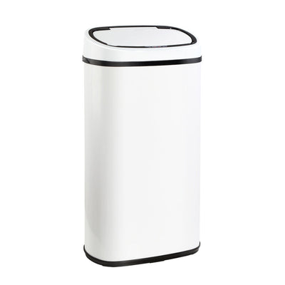 Devanti 58L Motion Sensor Bin Rubbish Automatic Trash Can Kitchen White