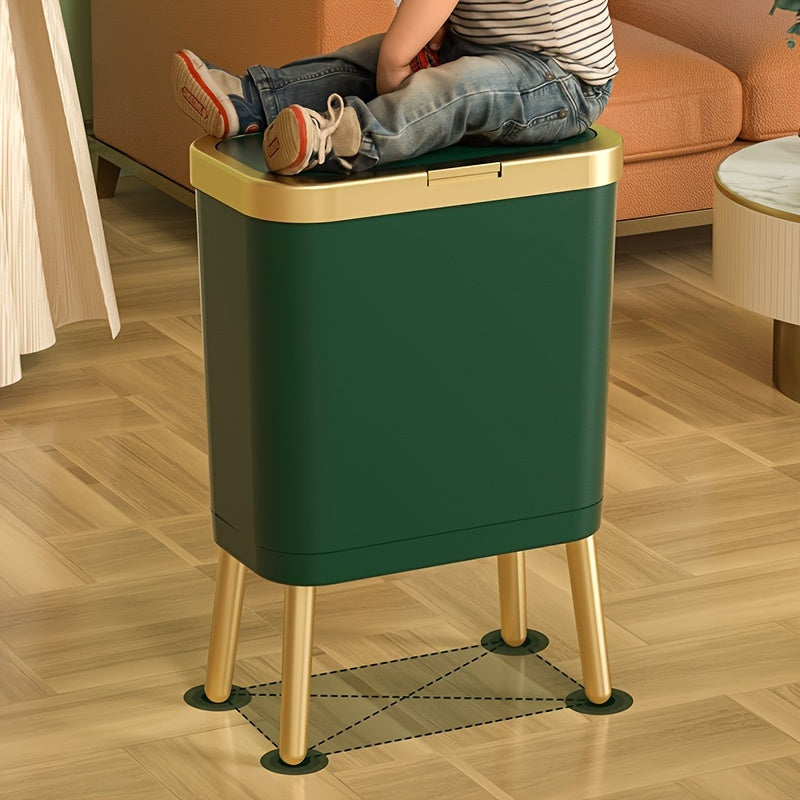 15L Rubbish Bin – Odour-Sealing Lid – Elevated Legs – Home Use
