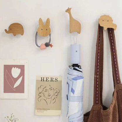 Wooden Wall Hooks – Animal Designs – Scandinavian Style