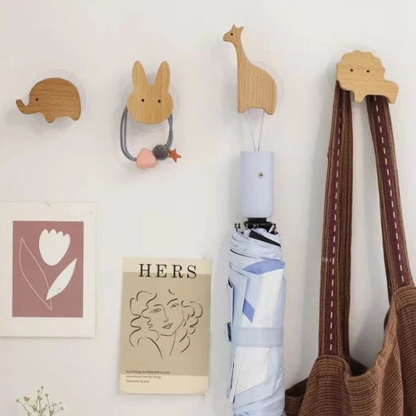 Wooden Wall Hooks – Animal Designs – Scandinavian Style