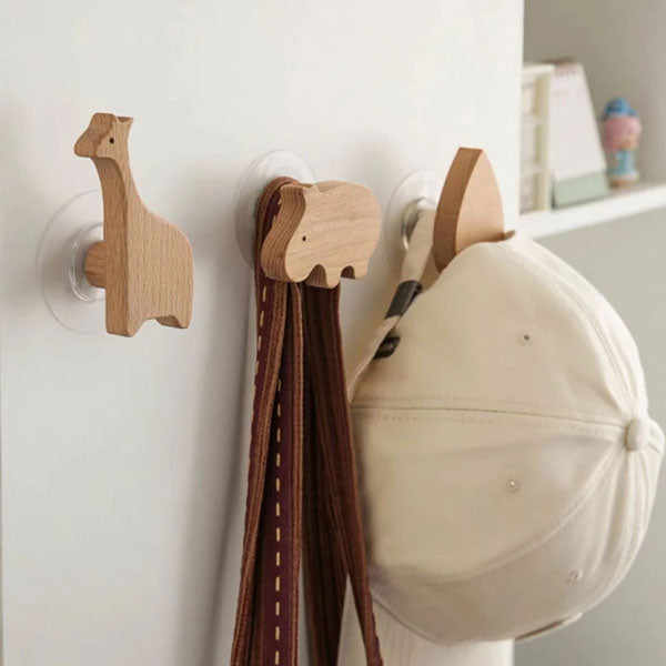 Wooden Wall Hooks – Animal Designs – Scandinavian Style