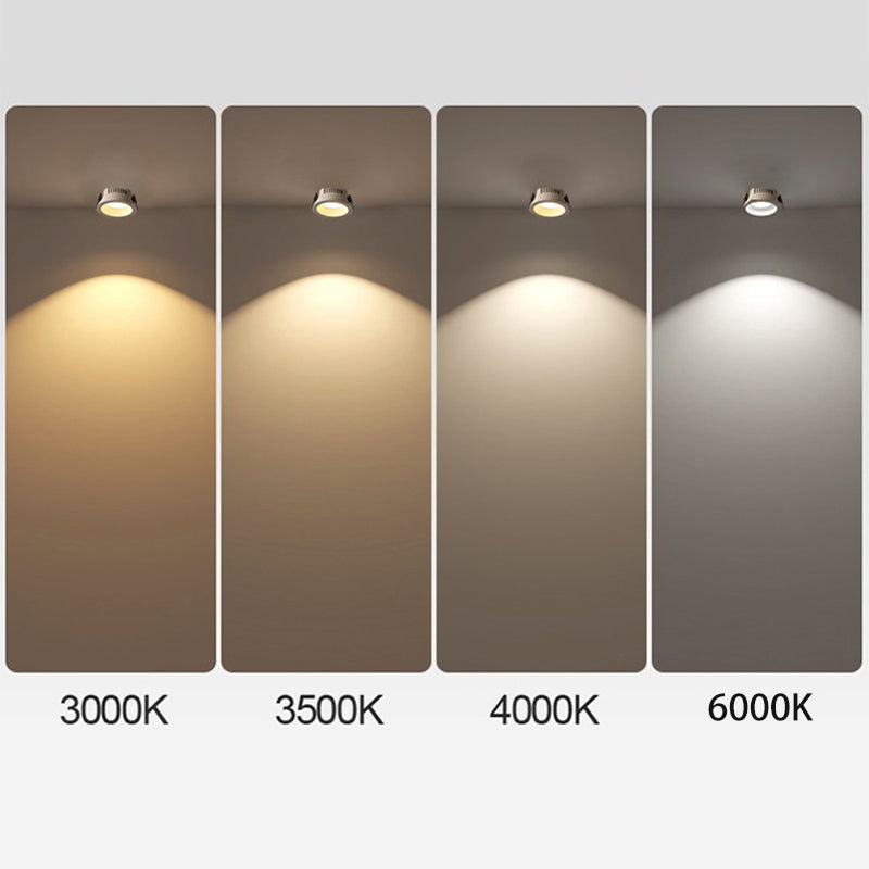 Adjustable LED Ceiling Spotlight – Round – Aluminium