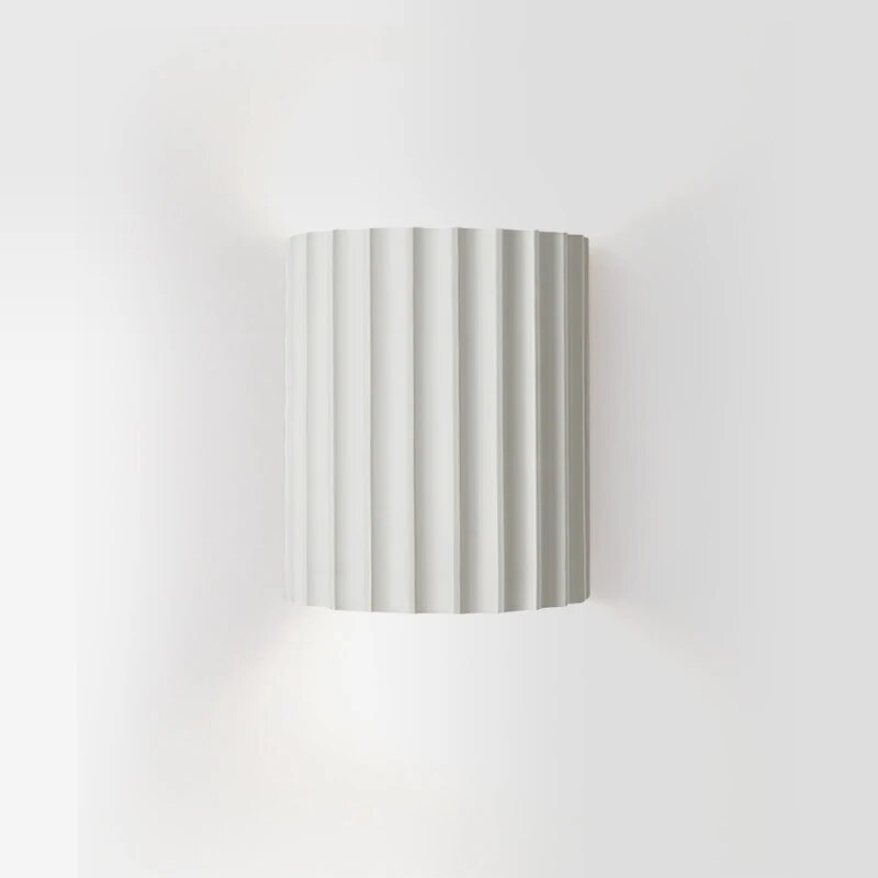 Ribbed Wall Light Sculptural Design 