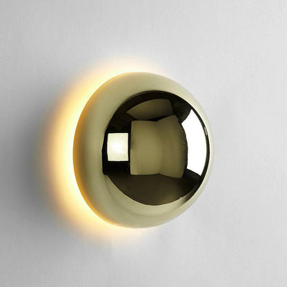 Round LED Wall Light Warm Halo Glow For Home