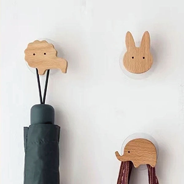 Wooden Wall Hooks – Animal Designs – Scandinavian Style