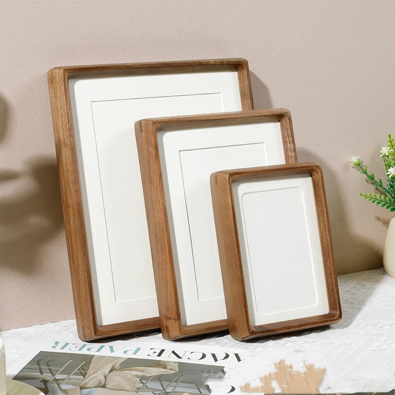 rounded corner wooden photo frame