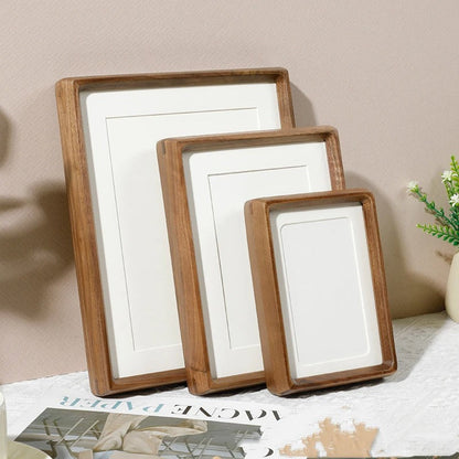 rounded corner wooden photo frame
