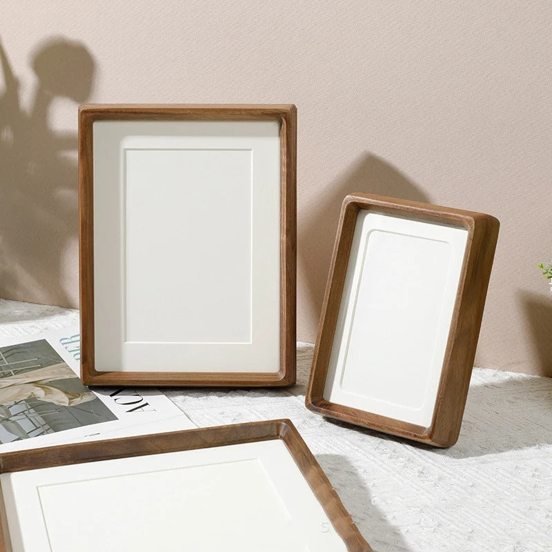 rounded corner wooden photo frame