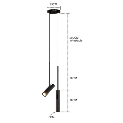 Adjustable LED Pendant Light Aluminium For Home