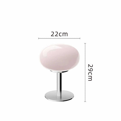 Glass Table Lamp – LED – Chrome Base – Modern Retro Design