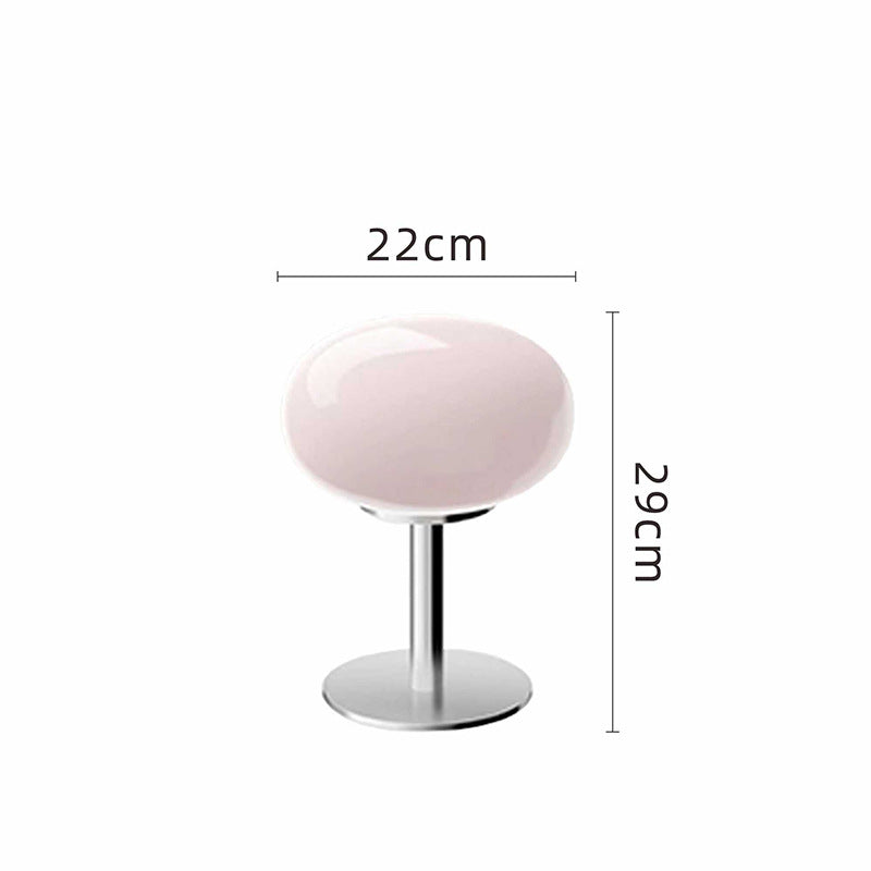 Glass Table Lamp – LED – Chrome Base – Modern Retro Design