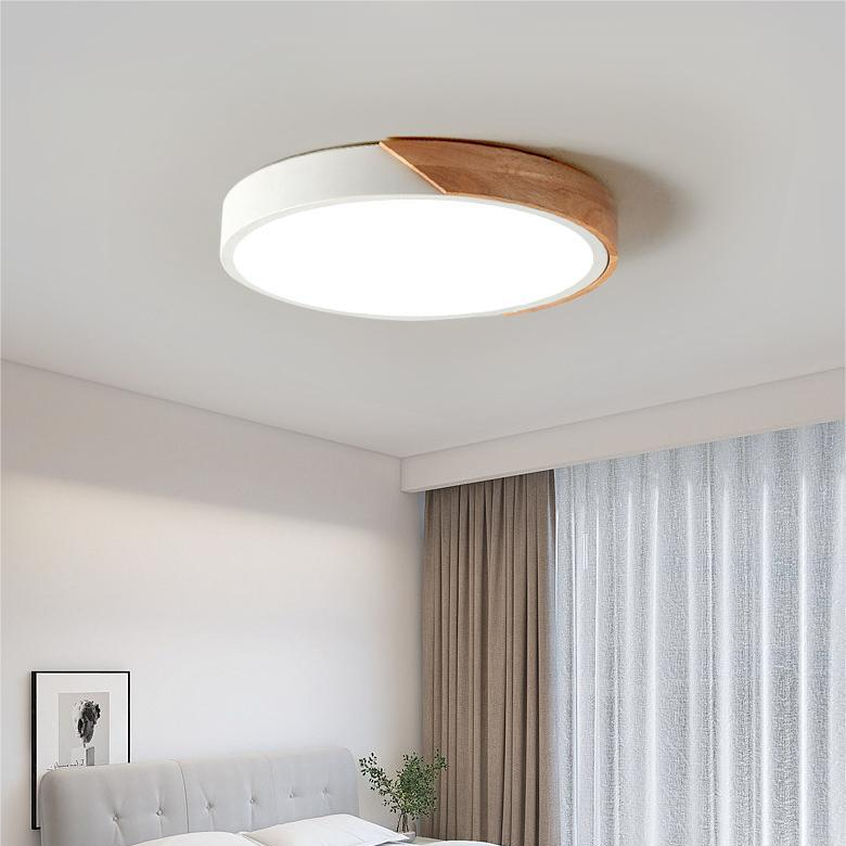 LED Ceiling Light – Wooden Finish – Round Design