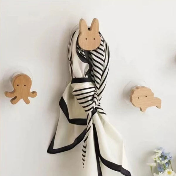 Wooden Wall Hooks – Animal Designs – Scandinavian Style