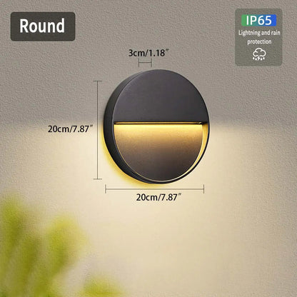 Round Outdoor Wall Light
