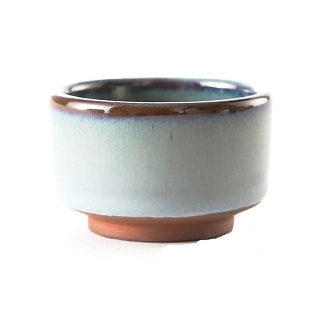 Japanese Sake Cup Handmade Purple Clay For Tea