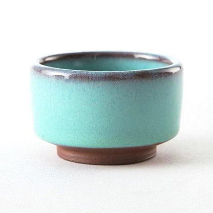 Japanese Sake Cup Handmade Purple Clay For Tea