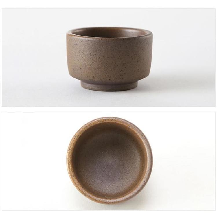 Japanese Sake Cup Handmade Purple Clay For Tea