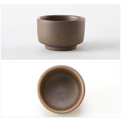 Japanese Sake Cup Handmade Purple Clay For Tea
