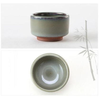 Japanese Sake Cup Handmade Purple Clay For Tea