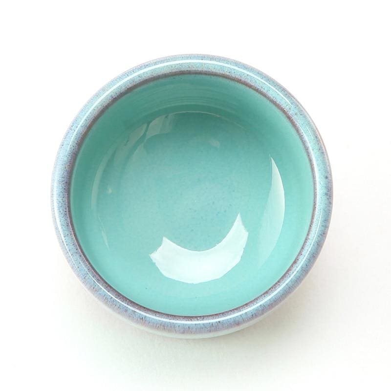 Japanese Sake Cup Handmade Purple Clay For Tea